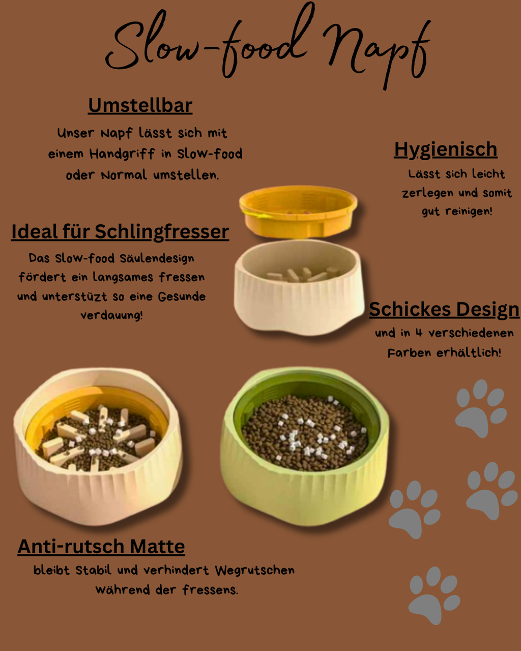 SLOW FEED NAPF - UMSTELLBARER NAPF
