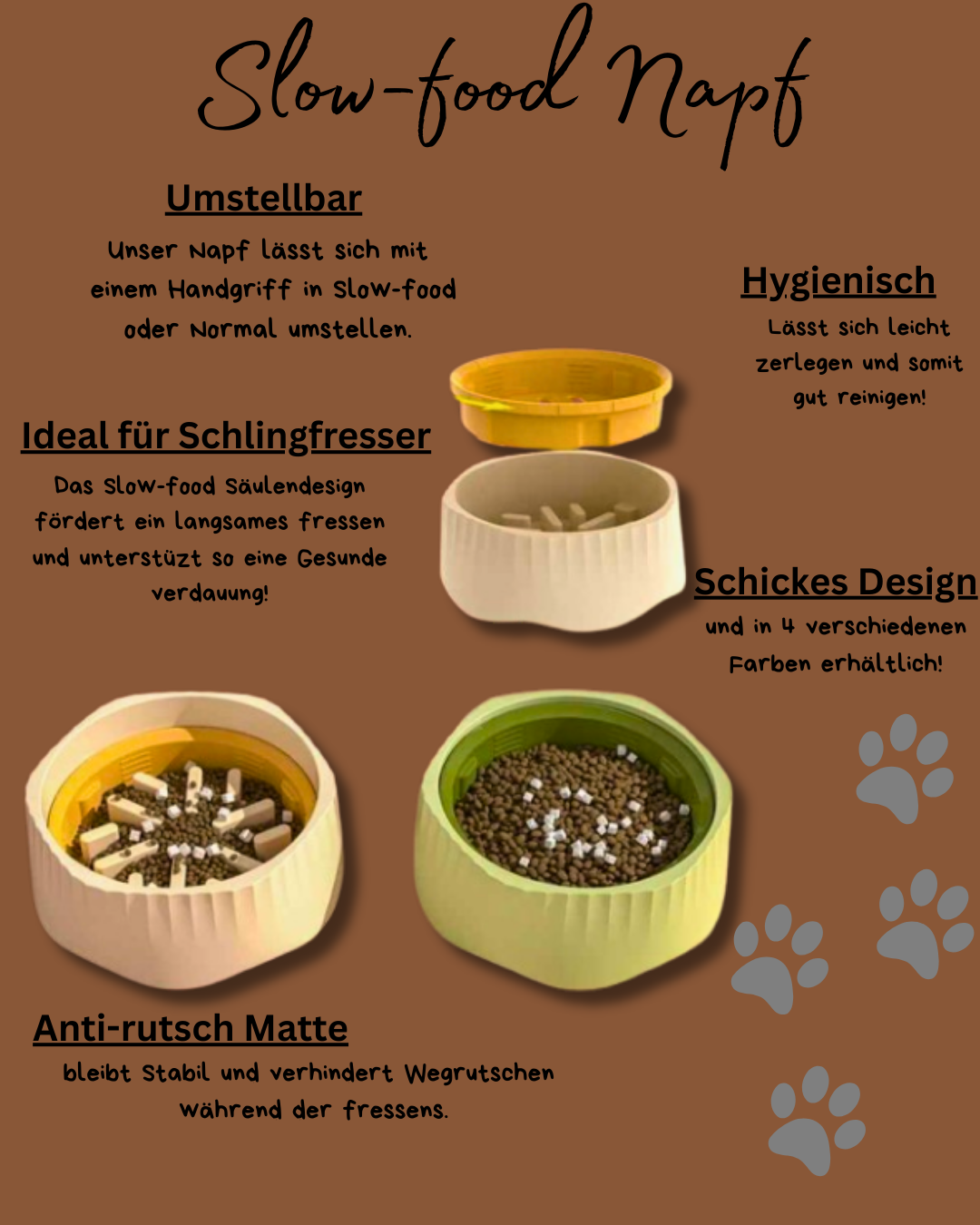 SLOW FEED NAPF - UMSTELLBARER NAPF